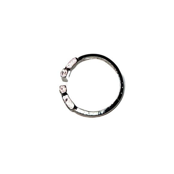 Adjustable Silver-Tone Stackable 'T' Wire Ring - NWT - Picture 5 of 7